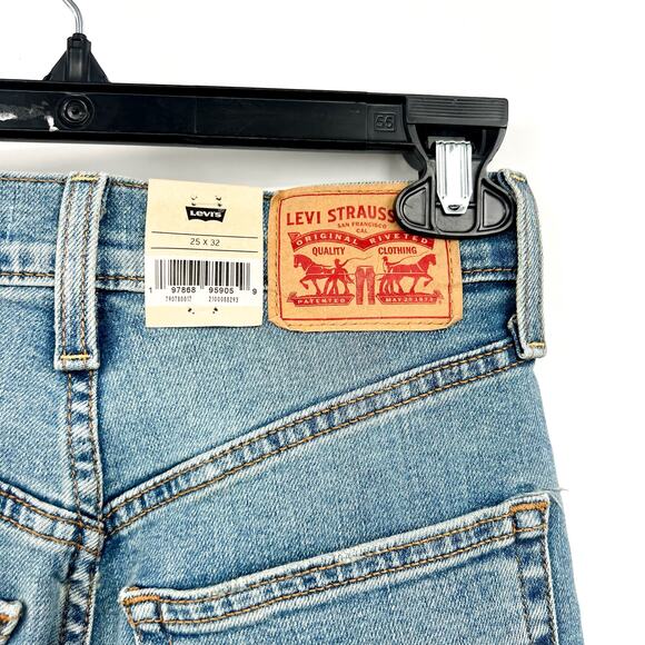 Levi's Womens Ribcage Straight Jeans 25x32 0 Blue Ringing Bells 79078-0017 NWT - Picture 9 of 16